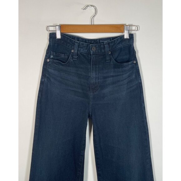 AG Adriano Goldschmied Women's THE ETTA High Waisted Wide Leg Crop Dark Wash - Picture 3 of 9